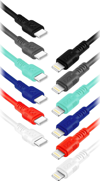 Kabllo USB Orno USB C Lightning, 2 m, 3A, shumëngjyrëshe
