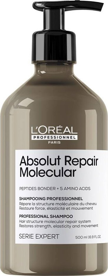 Shampo flokësh L'Oréal Professionnel Absolut Repair Molecular, për rregullim flokësh, 500ml