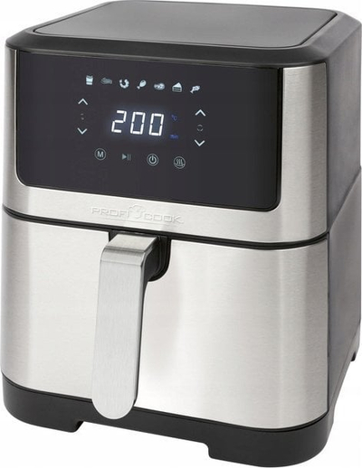 Fritezë me ajër të nxehtë Profi Cook PC FR 1269 H, 8L, me prekje, e zezë