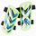Mbrojtëse për këmbë Puma Ultra Light Strap 030875-12, të lehta, me rripa me shul (Velcro), jeshile me të zezë e blu