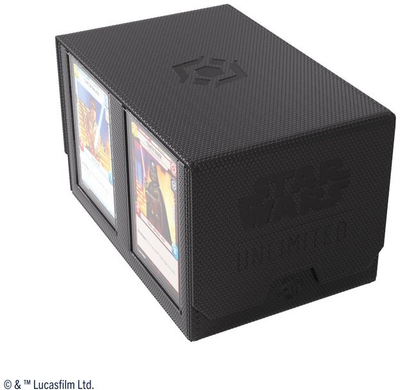 Кутија за карти Gamegenic Star Wars Unlimited Double Deck Pod, за 2 шпила, црна