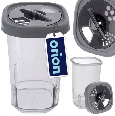 Kavanoz për erëza Status Spice Jar, 320ml, plastikë transparente, kapak i errët