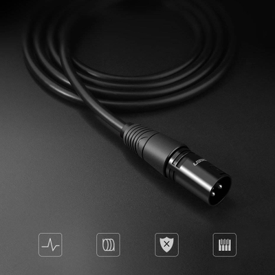 Kabllo audio Ugreen XLR në XLR, 3 m, e zezë