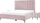 Set dhome gjumi Velvet SEZANNE, krevat 180 x 200 cm, EU Super King, rozë