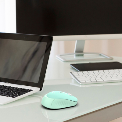 Maus wireless Inca IWM-243RM, 1600 DPI, 2.4GHz, blu pastel