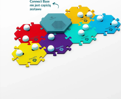 Set butonash FluentPet Connect Key Vocab Expansion Kit, 12 butona, tapeta shkumë HexTiles, shumëngjyrëshe