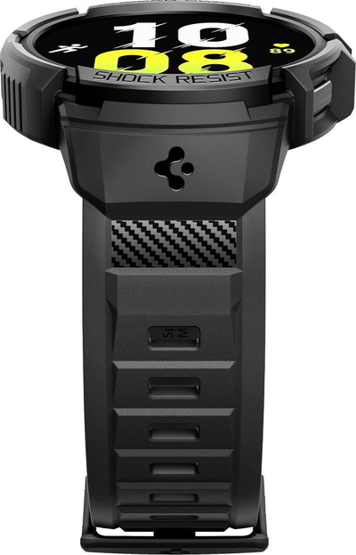 Rrip mbrojtës Spigen Rugged Armor Pro për Samsung Galaxy Watch 6 40mm, TPU, i zi