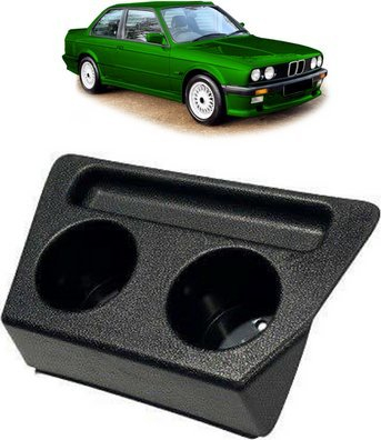 Mbajtëse gotash BMW 3 E30, për LHD, plastikë ABS, e zezë