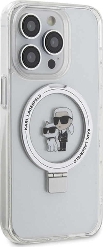 Futrollë Karl Lagerfeld KLHMP13XHMRSKCH për iPhone 13 Pro Max, MagSafe, e bardhë