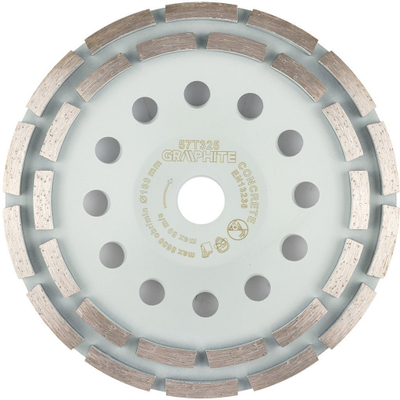 Disk gërryes diamanti Graphite, 180mm, 2 segmente, për bluarje të thatë