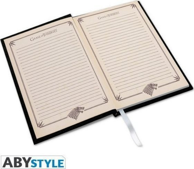 Fletore ABYstyle me dizajn Games of Thrones, 180 fletë, e zezë