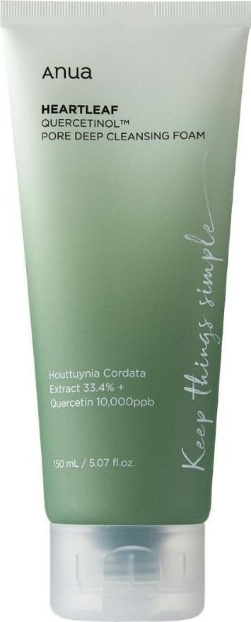 Shkumë pastruese fytyre Anua Heartleaf Quercetinol, për pore, 150ml