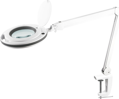 Lampë tavoline Rebel NAR0461-2, 10W LED, lupë zmadhimi, e bardhë