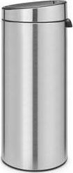 Kosh plehrash Brabantia Touch Bin, 30L, çelik mat, ngjyrë argjendi