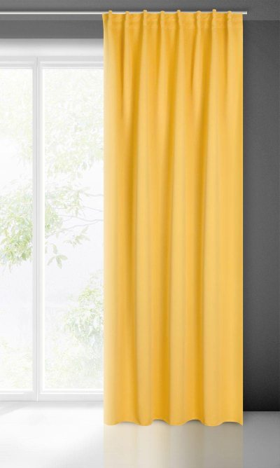 Perde blackout Eurofirany Drape 390150, 140x300cm, poliester, mustard