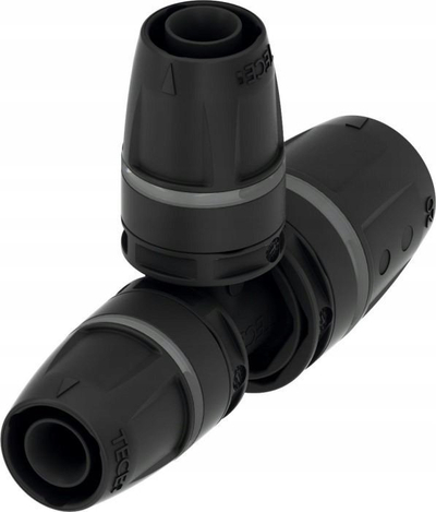 Т редукциона спојка Tece PPSU, 20 x 16 x 20mm, црна