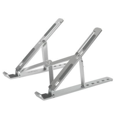 Mbajtëse ergonomike portative për laptop/tablet, alumini, e hirtë