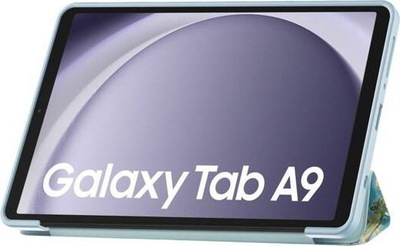 Mbrojtëse tableti Tech-Protect SmartCase për Samsung Galaxy Tab A9 8.7", me auto sleep wake, ngjyrë blu me lule