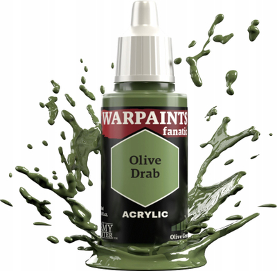 Ngjyrë akrilike The Army Painter Warpaints Fanatic Olive Drab, 18 ml, jeshile ushtrie