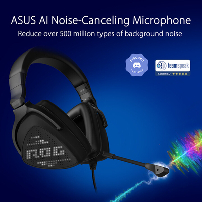 Kufje ASUS ROG Delta S Animate, të zeza