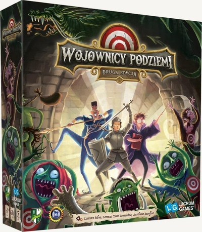 Lojë tavoline Lucrum Games Underground Warriors, aventurë bashkë me njëri-tjetrin, 2‑8 veta, shumëngjyrëshe