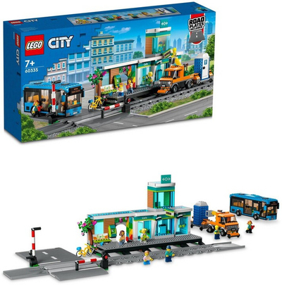 Set lodër LEGO® City 60335 Railway Station, 907 pjesë