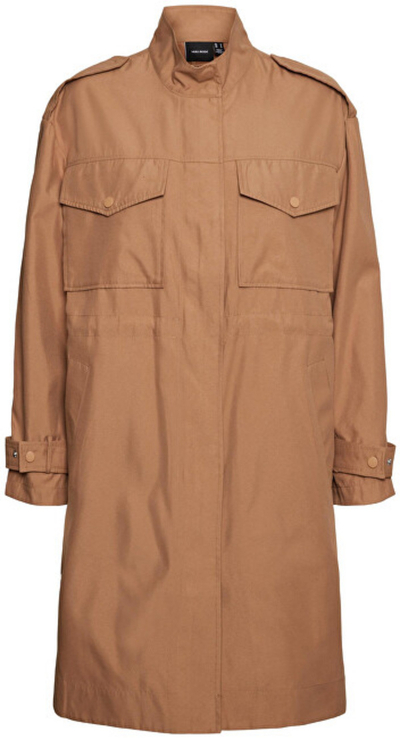Palltë Vero Moda VMLUXA Regular Fit, bezhë