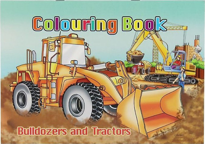 Libër ngjyrosje Pathfinders Bulldozers and Tractors, 16 faqe, 30 x 21 cm, shumëngjyrësh