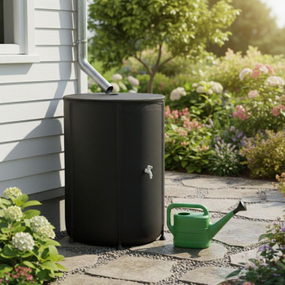 Depozitë uji shiu Lifetime DW9200220, 500 L, 80 x 100 cm, e zezë