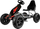 Gokart me pedale Monster, rrota gome të fryme, sedilje që rregullohet, i zi