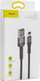Kabllo Baseus USB-A në Lightning, 2m, e hirtë