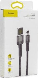 Kabllo Baseus USB-A në Lightning, 2m, e hirtë