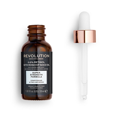 Revolution Skincare London 0.5% Retinol со масло од шипка серум, 30 ml