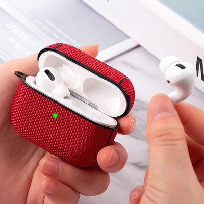 Заштитна футрола Beline за AirPods Pro, TPU, со карабин, маслинеста боја