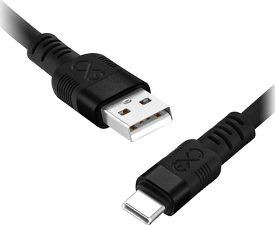 Kabllo USB Exc Whippy Pro, USB A në USB C, 2 m, 60W, e zezë