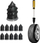 Set vida për riparu gomash universal, madhësia L, 10 copë, 6.8 x 12.7 mm, ngjyrë e zezë