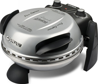 Furrë pice G3Ferrari Pizza Oven G10006, gur guri, 390°C, argjendtë