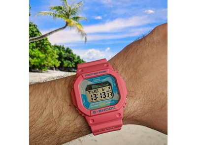 Orë për meshkuj Casio G-Shock, e kuqe