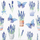 Peceta letre Paper+Design Easter TL121500, 33x33 cm, 3-shtresore, me livando dhe flutura, shumëngjyrëshe