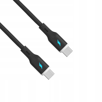 Kabllo USB Akyga AK-USB-67, USB-C në USB-A, 1 m, 60W, e zezë