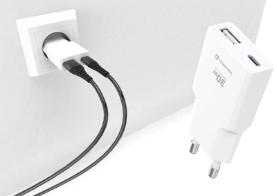 Karikues Swissten Slim GaN USB-C + USB-A, 30W