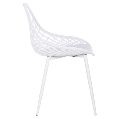 Karrige polipropileni Lio 52x53x82Hcm (HM9524.11), bardhë