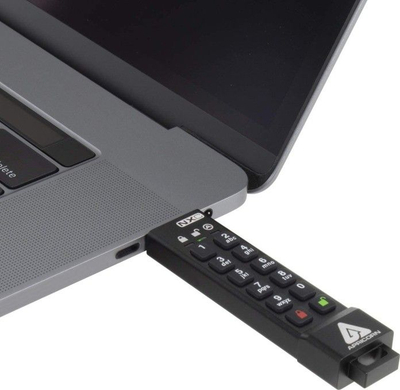 USB флеш Apricorn ASK3-NXC, 8GB, USB Тип-C 3.2, црн