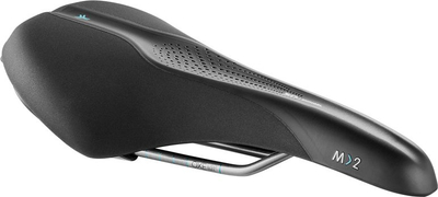 Shalë biçiklete Selle Royal M2 Scentia Moderate Medium, 3D skingel, Curva Suspension, e zezë