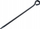 Kunj ankorimi për bagëti, metalik, 12 x 400mm, gri