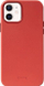 Këllëf telefoni Crong Essential Cover, për iPhone 12 12 Pro, lëkurë eco, i kuq