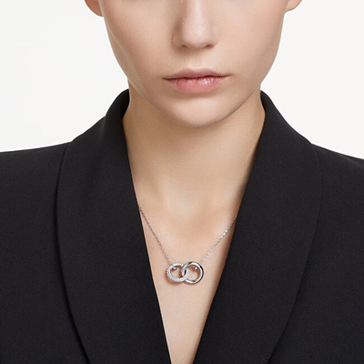 Qafore për femra Swarovski Dexter Crystals, e argjendtë