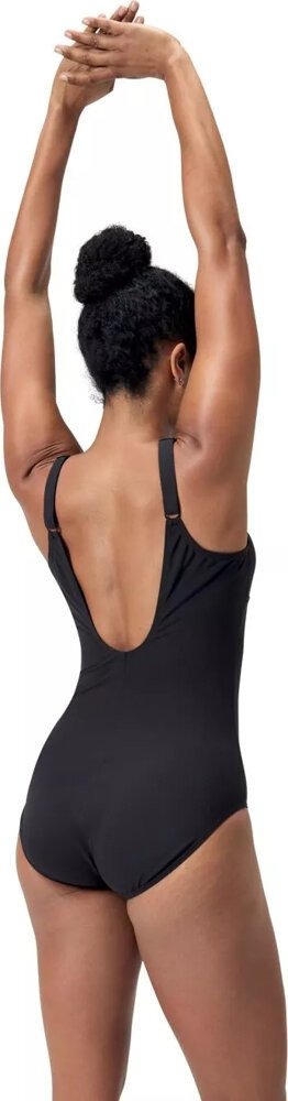 Rrobë banje njëpjesëshe për goca Speedo Eco Aquanite, UPF 50+, material që i bën ballë klorit, blu