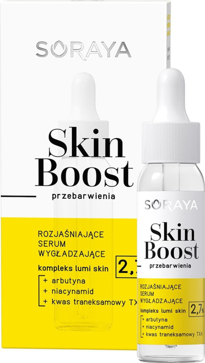 Serum fytyre Soraya Skin Boost Smoothing, 30ml, për zbehje njollash në lëkurë