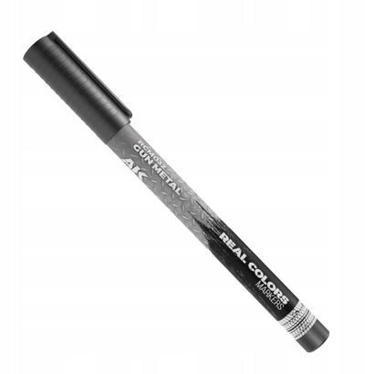 Marker AK Interactive Real Colors RCM032, Gun Metal, majë e hollë